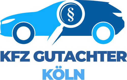 Weiß Blaues Logo von KFZ-Gutachter Winsen